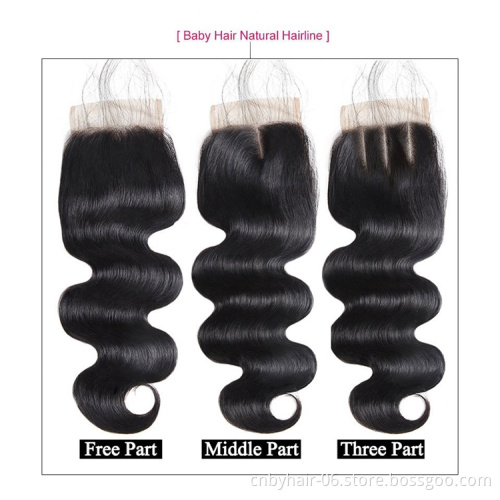 Wholesale Brazilian Cuticle Aligned Human Hair Bundles With Transparent Lace Closure,Virgin Hair Bundles Vendors